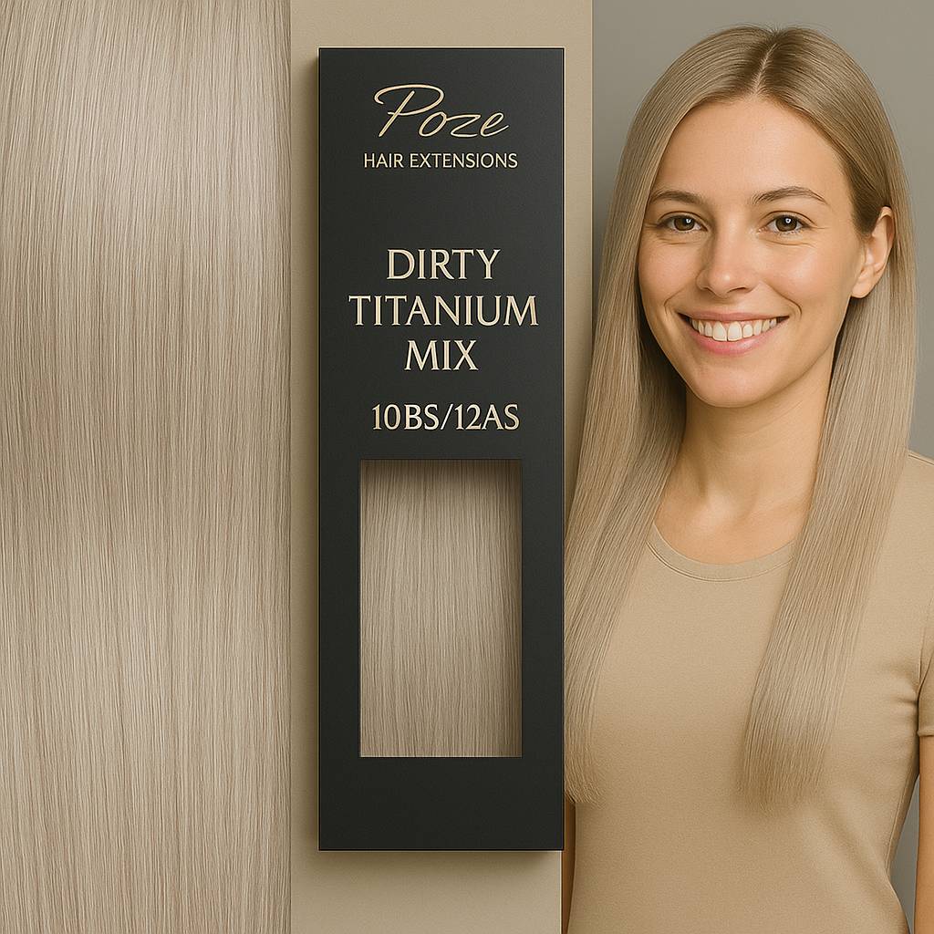 Weft Premium - 10BS/12AS Dirty Titanium Mix