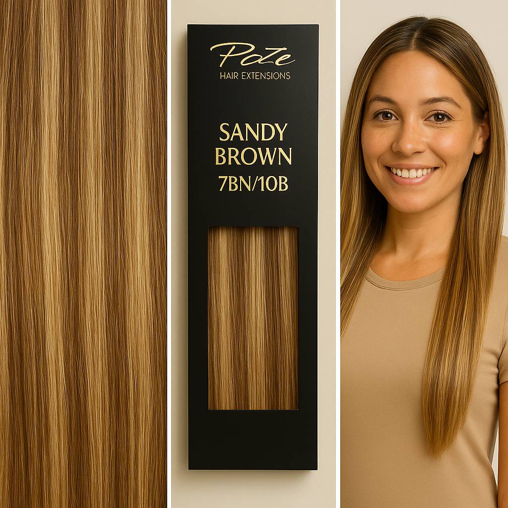 Tape In Hair Extensions Standard - 7BN/10B Sandy Brown Balayage