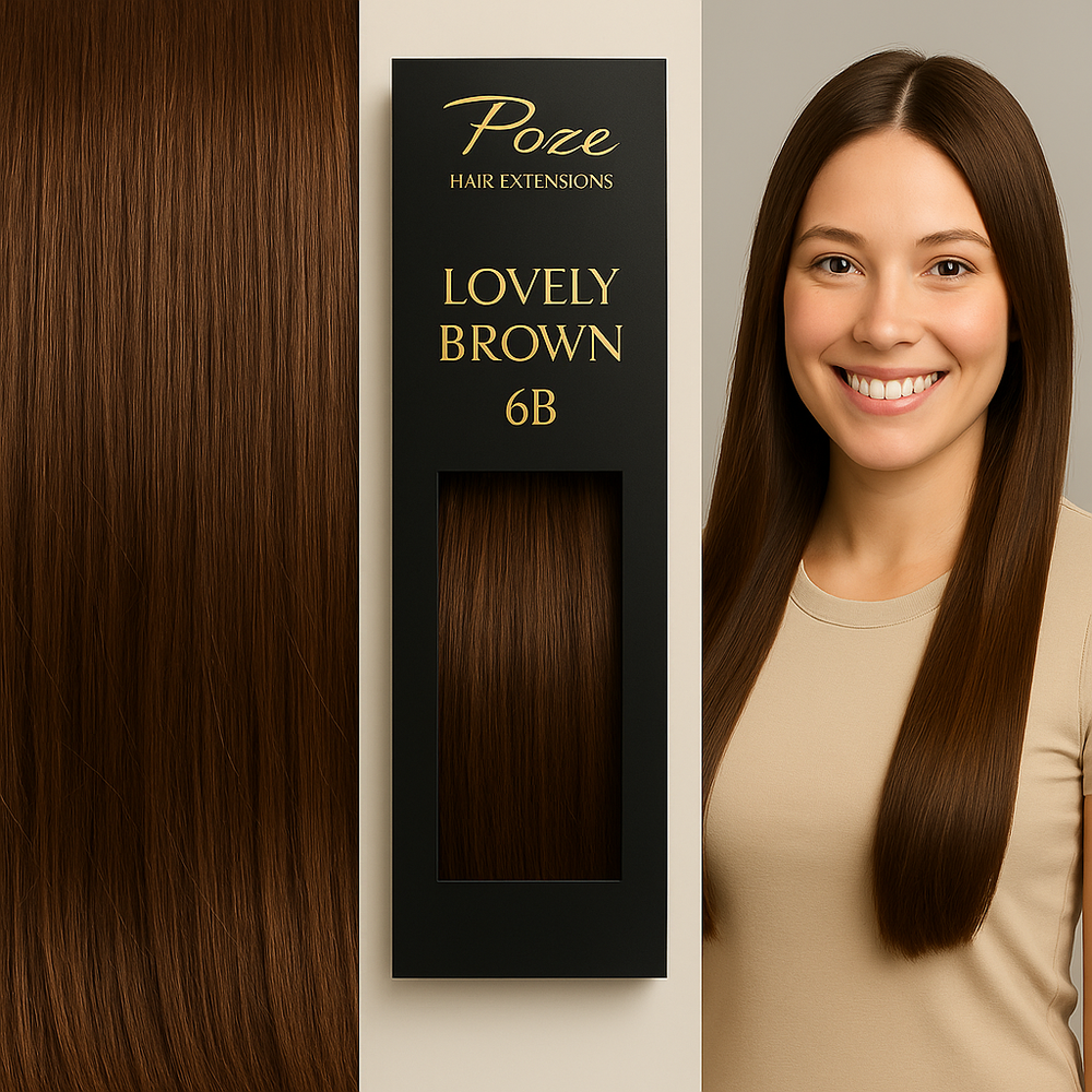 Tape-In Hair Extensions Standard - 6B Lovely Brown