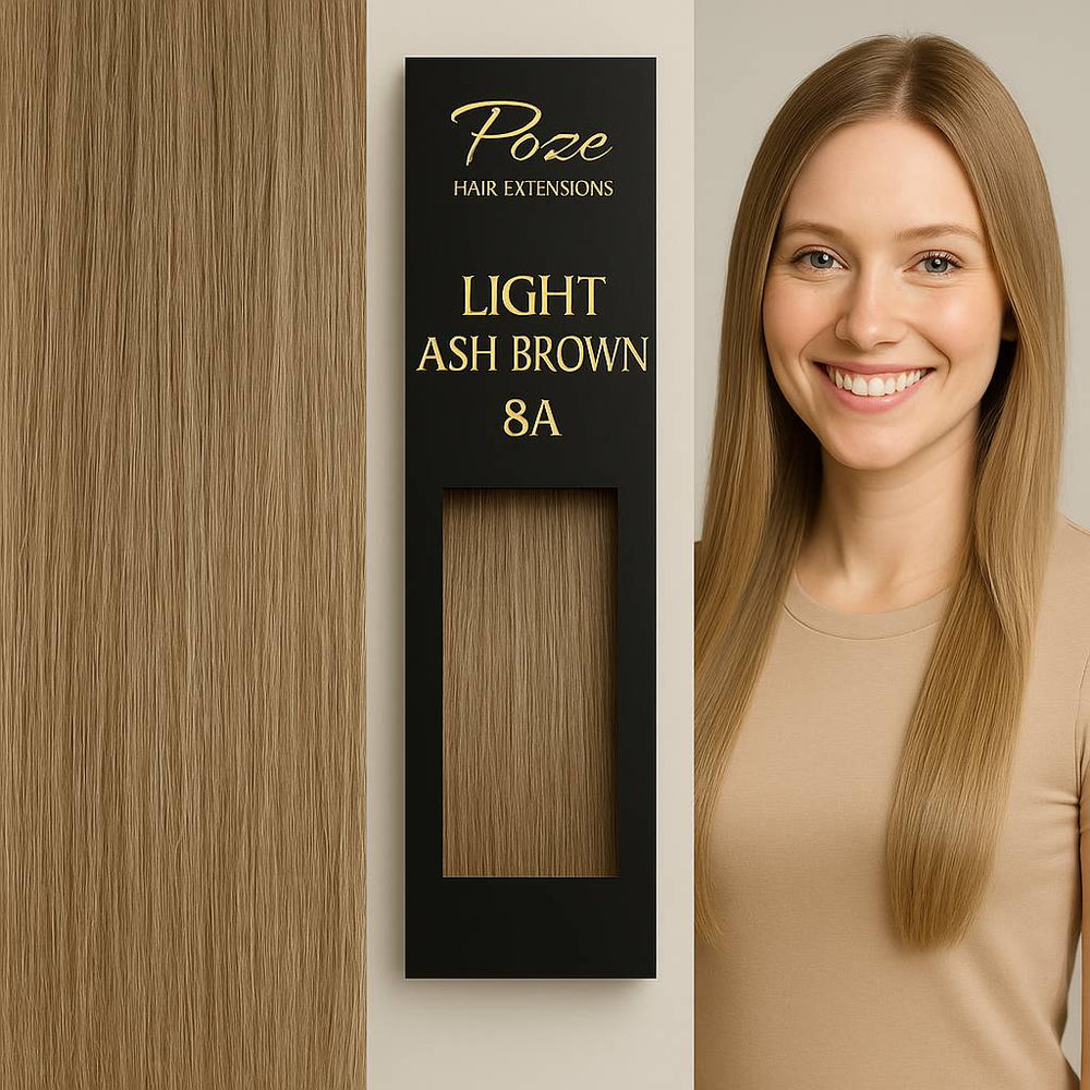 Tape-In Hair Extensions Standard - 8A Light Ash Blonde